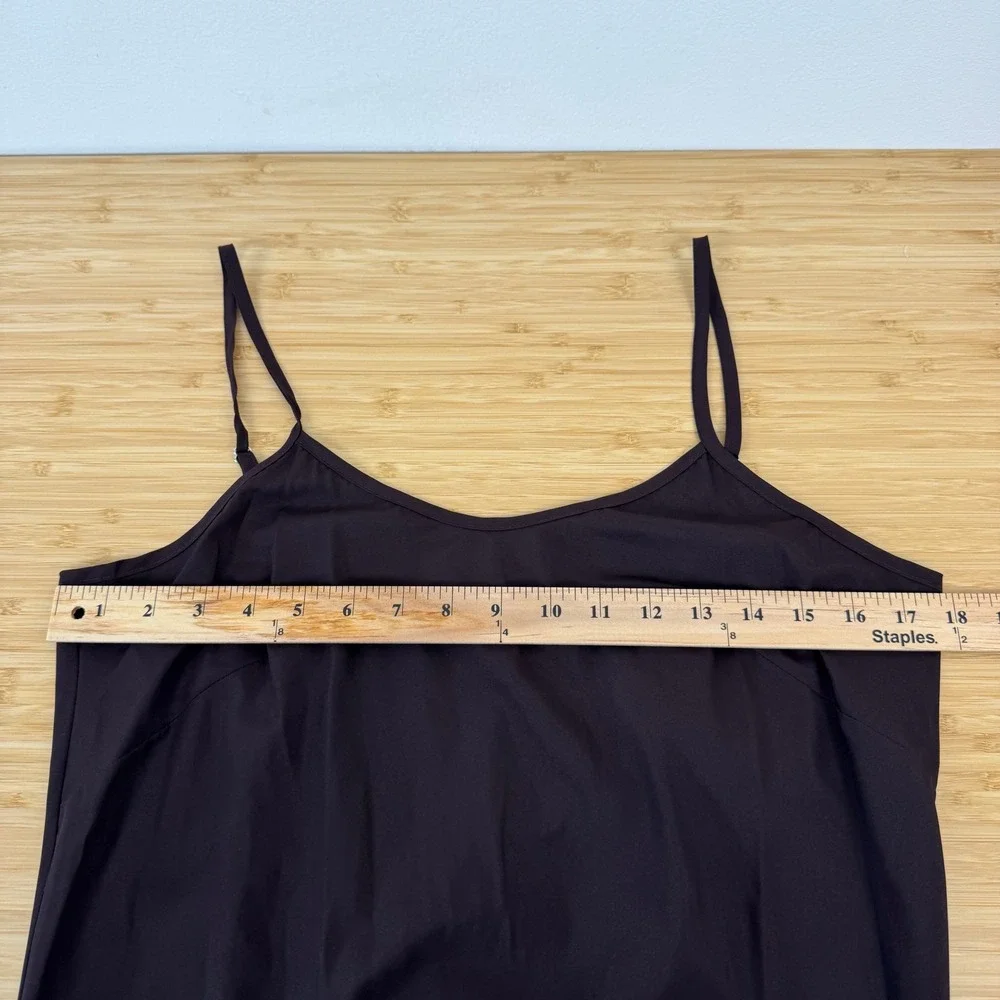 Nanette Lepore Brown Spaghetti Strap A-Line Knee‎ Length Slip Dress Women 10